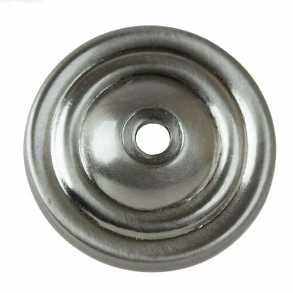 1-1/2 in. Satin Nickel Round Cabinet Hardware Backplate, 25PK