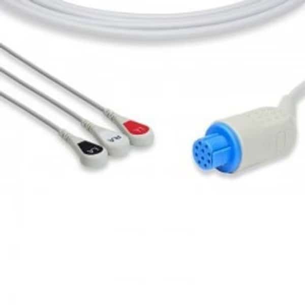 Replacement for Datex Ohmeda As/3 Direct-connect ECG Cable