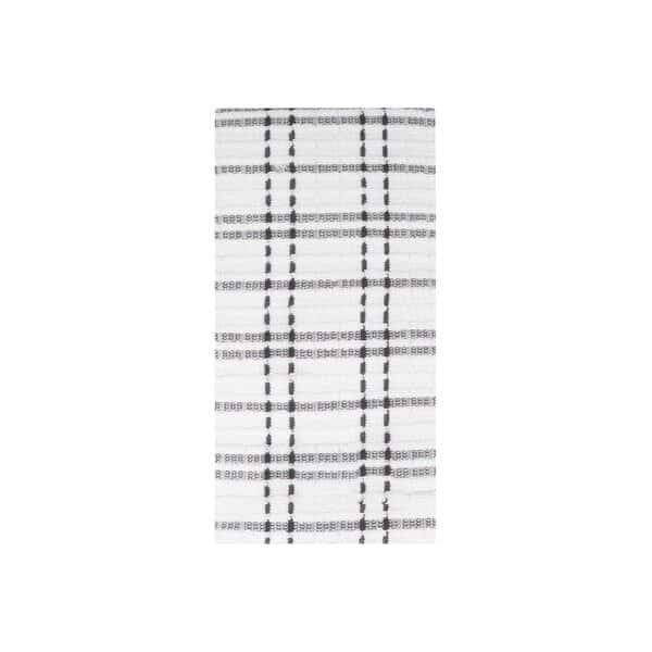 Royale Check Kitchen Towel 100% Cotton Terry Graphite