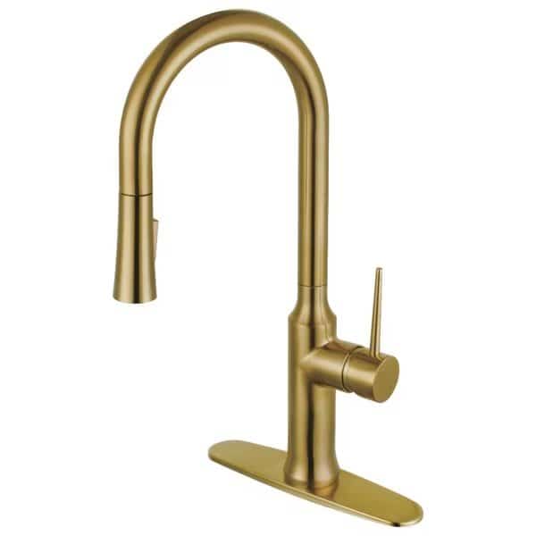 LS2723NYL Single-Handle Pull-Down Kitchen Faucet, Brushed Brass