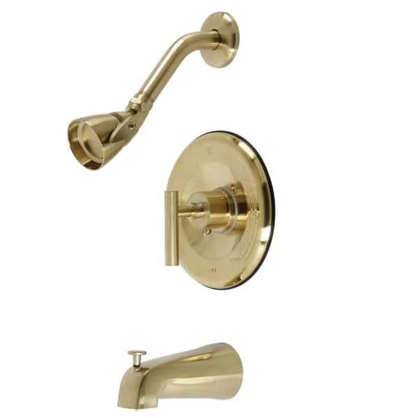 KB6637CML Tub and Shower Faucet, Brushed Brass