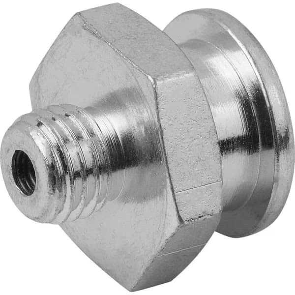 Flat Grease Nipple Straight DIN3404 D=G1/4, D1=16, Hexagon Sw=17, Steel Electro Zinc-Plated