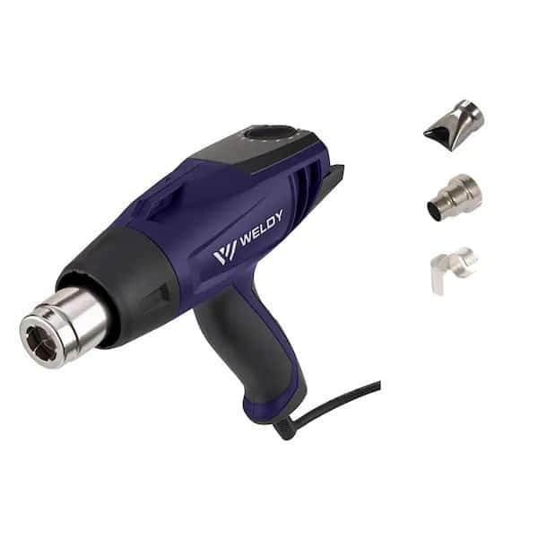 hot-air hand tool, infinitely varible rapid temperature selection and two-stage blower