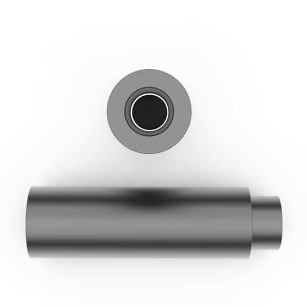 Round Swage Spacer, Aluminum, 1/8 in Overall Lg, 0.115 in Inside Dia