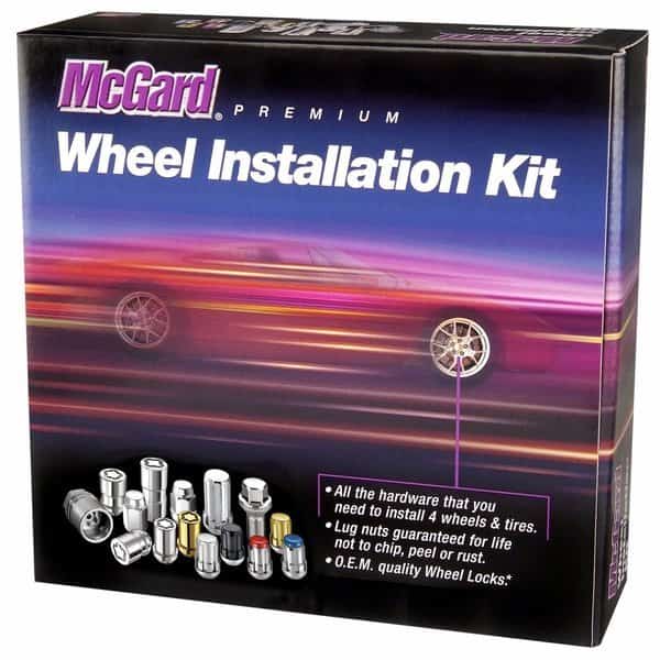 6 LUG 12X1.5 INSTALLATION KIT BLACK