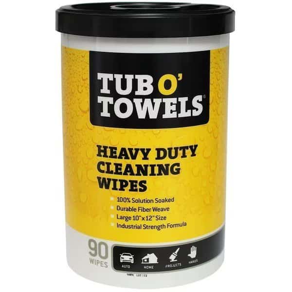 Tub O'Towels Cleaning Wipes 90 Wipes/Disp, 6PK