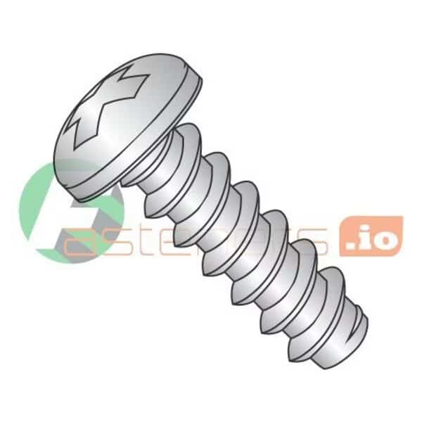 Self-Drilling Screw, #4 x 3/8 in, 18-8 Stainless Steel Pan Head Phillips Drive, 5000 PK