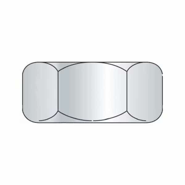 Hex Nut, 3/8"-16, Steel, Grade 2, Zinc Plated, 21/64 in Ht, 100 PK, Newport Fasteners, Mfr#: 327982-PR-100