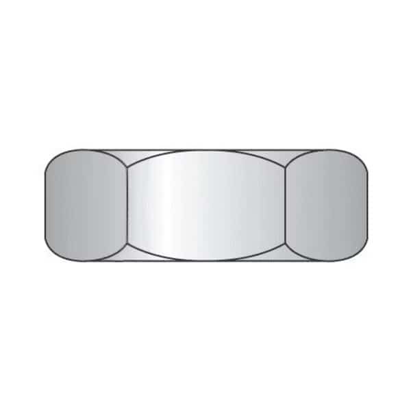 Jam Nut, 3/4"-10, Steel, Zinc Plated, 41/64 in Ht, 50 PK