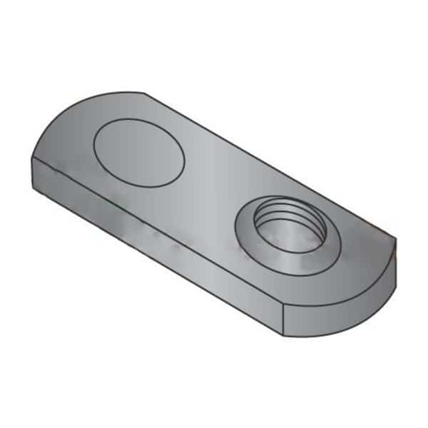 Tab Weld Nut, 5/16"-18, Steel, 0.655 in Wd, 0.999 in Lg, 0.145 in Ht, 1000 PK