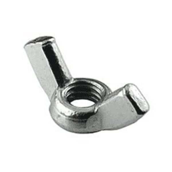 Wing Nut, 5/16"-18, Steel, Zinc Plated, 0.66 in Ht, 1-1/4 in Max Wing Span, 1500 PK