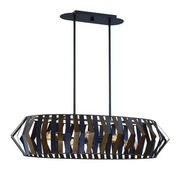 Bevelo 6 Light Oval Chandelier