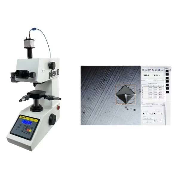 Micro Vickers Hardness Tester w/Video Cam, Adapter and Measurement Software