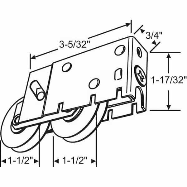Patio Door Roller Tandem