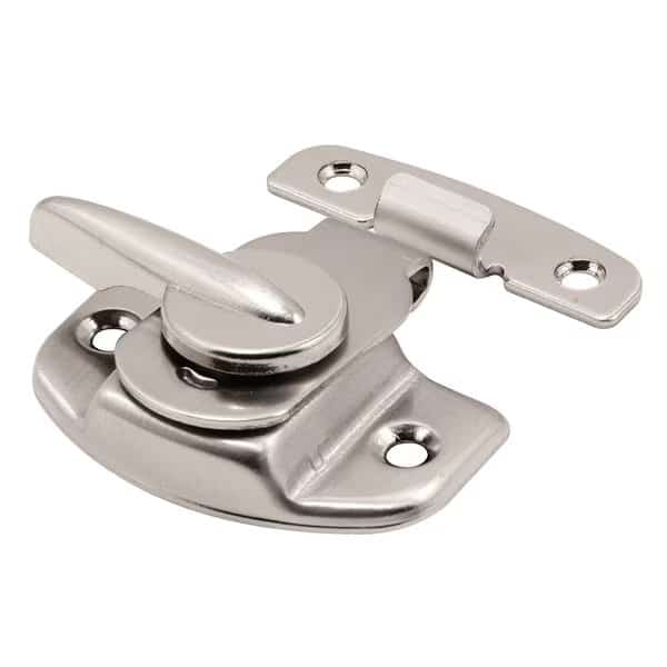 Sash Lock, 1-1/2 in. and 1-7/8 in. Hole Centers, Steel, Satin Nickel Single Pack