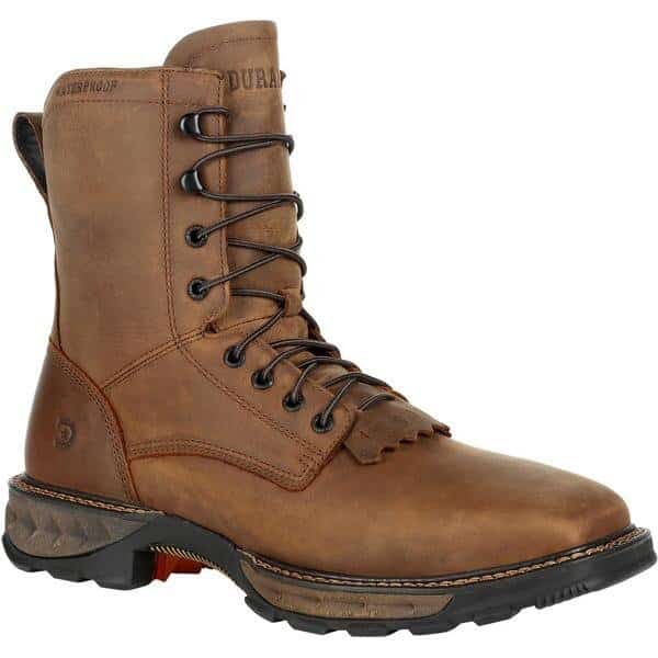 Men's Waterproof Lacer Work Boot, 10.5 W, Steel Toe, 8 in H, Russet, DDB0267
