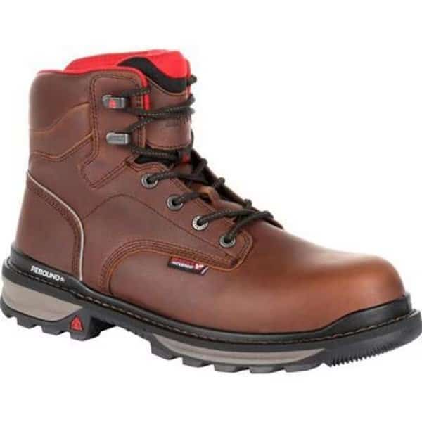 Rams Horn, Men's 6 in Composite Toe Work Boot, Dark Brown, 11, M, RKK0257