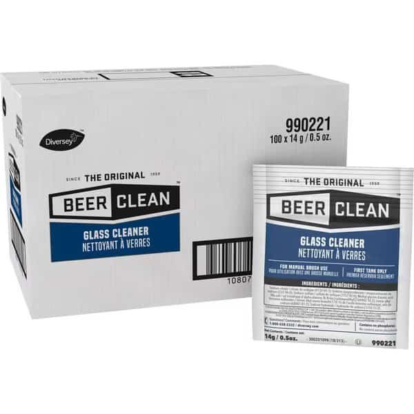 Powder Glass Cleaner, White, 100 PK
