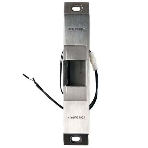 6100 Series Elc Strike, Fire Rated, US32D, 9" FP, 12 VDC, 3/4" Throw, Von Duprin, Mfr#: 6112 12V 32D