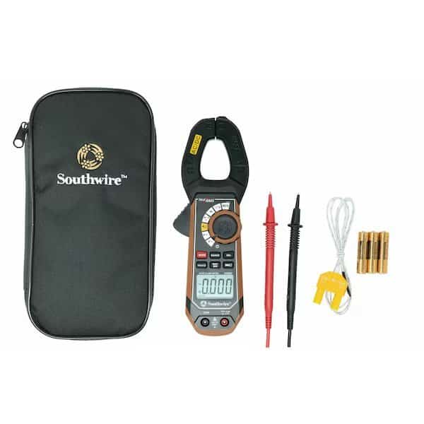 400A AC/DC Clmp Meter w/True RMS, Built-in NCV, Wrklght, Tst Prbe Hldr