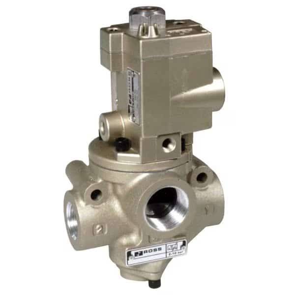 21 Series High Temp, 3/2 Single Pressure Controlled, Normally Closed, Spring