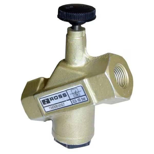 Flow Control Valve 19 Series, Low Profile, High Capacity, Knob Adjustment, Inline