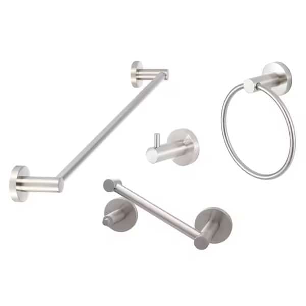 Sure-Loc Hardware Lugano Series Bath Set, Two Post Pivot, Satin Nickel
