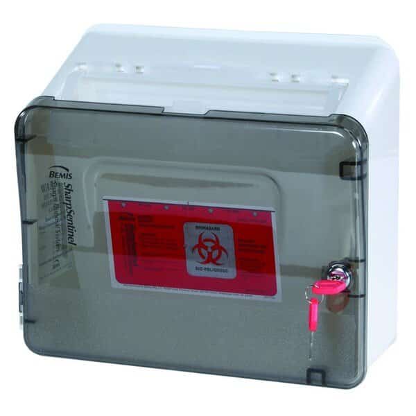 Five Quart Locking Sharps Container