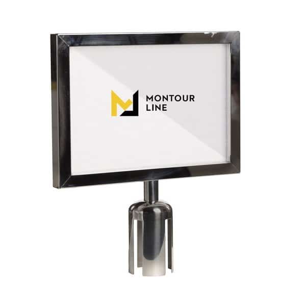 Stanchion Post Top Sign Frame 8.5x11" H Sat. Stain, PLEASE ENTER HERE