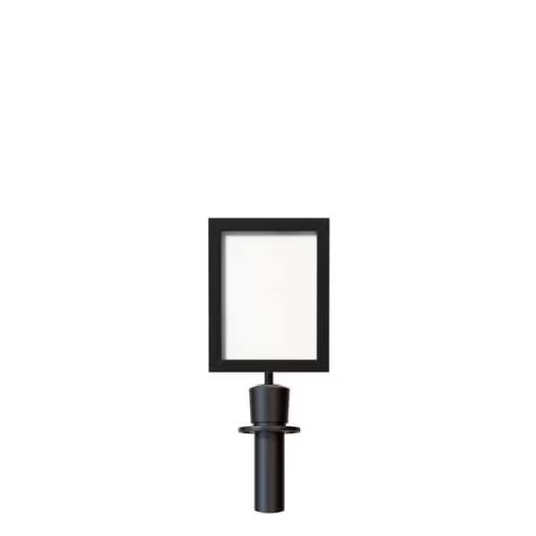 Post&Rope Stanchion SignFrame 8.5x11V BlackWET FLOOR PLS BE CAREFUL