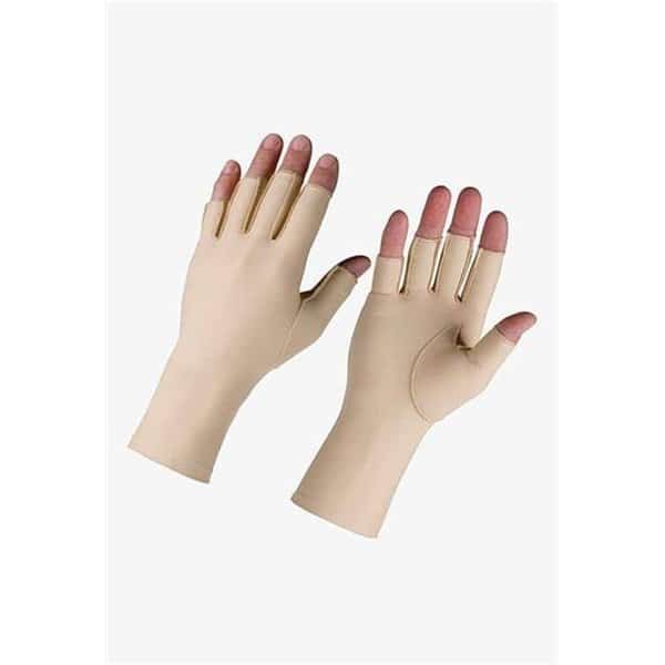 Fabrication Enterprises 24-8660R Hatch Edema Glove - 0.75 in. Finger Over The Wrist; Right - Extra Small