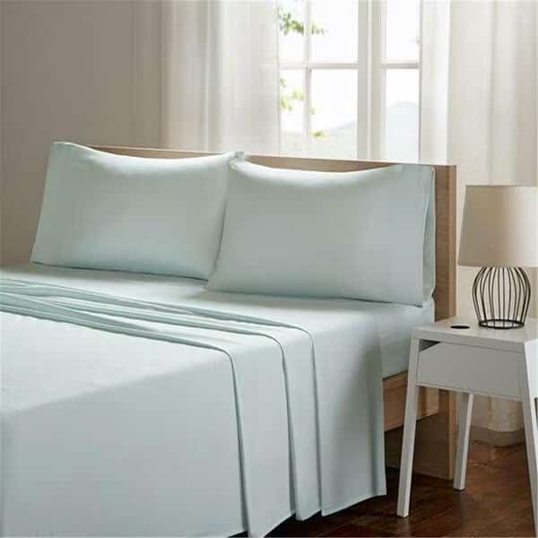 Smart Cool Aqua Microfiber Sheet Set - Twin