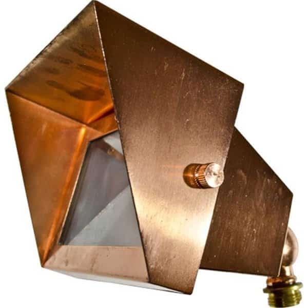 Dabmar Lighting LV117-CP Solid Brass Area Flood Light with Hood; Copper