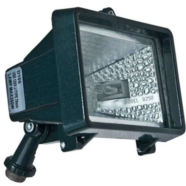 Dabmar Lighting D105-G Cast Aluminum Area Flood Light; Green
