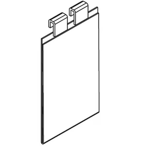 8.5 x 11 in. Vertical Gridwall Sign Holder