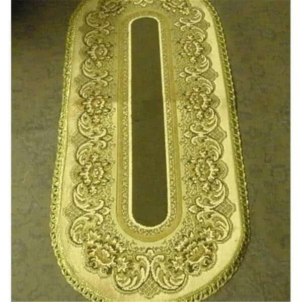 14 x 32 in. Begium Table Runner Verona, Beige