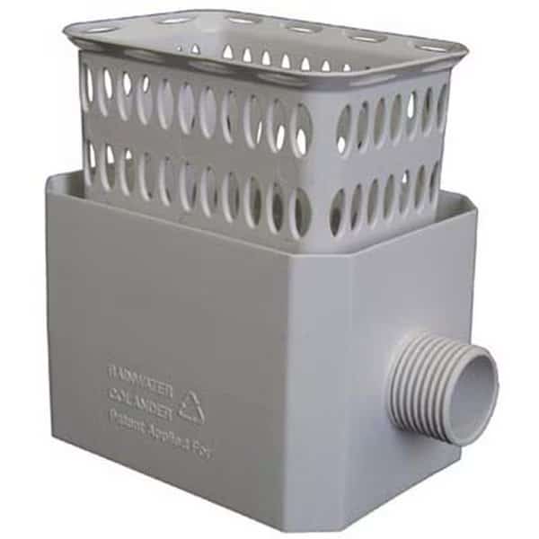 Amerimax Home Products 37042 2 x 3 in. Rainwater Colander - White, Amerimax Home Products, Mfr#: 147729