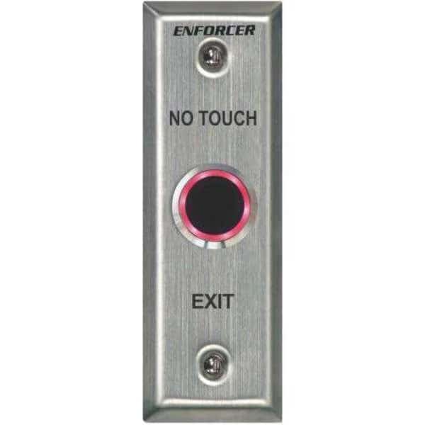 Outdoor No-Touch Sensor with English message, slimline. Adjustable sensing range and rela