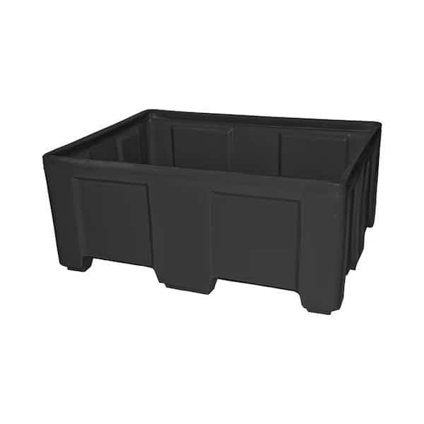 Stack Only Bulk Ship Container, 650lb. capacity, BLK
